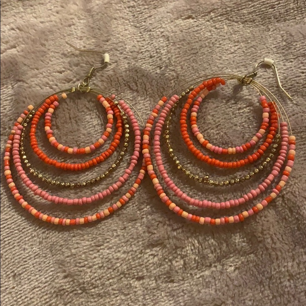 Shades of pink earrings